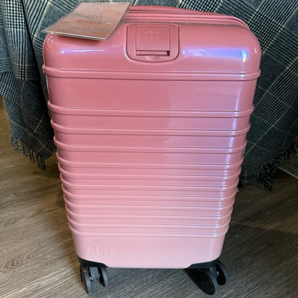 BEIS Handbags - Beis Small Carry-On Roller in Wicked Pink NWT